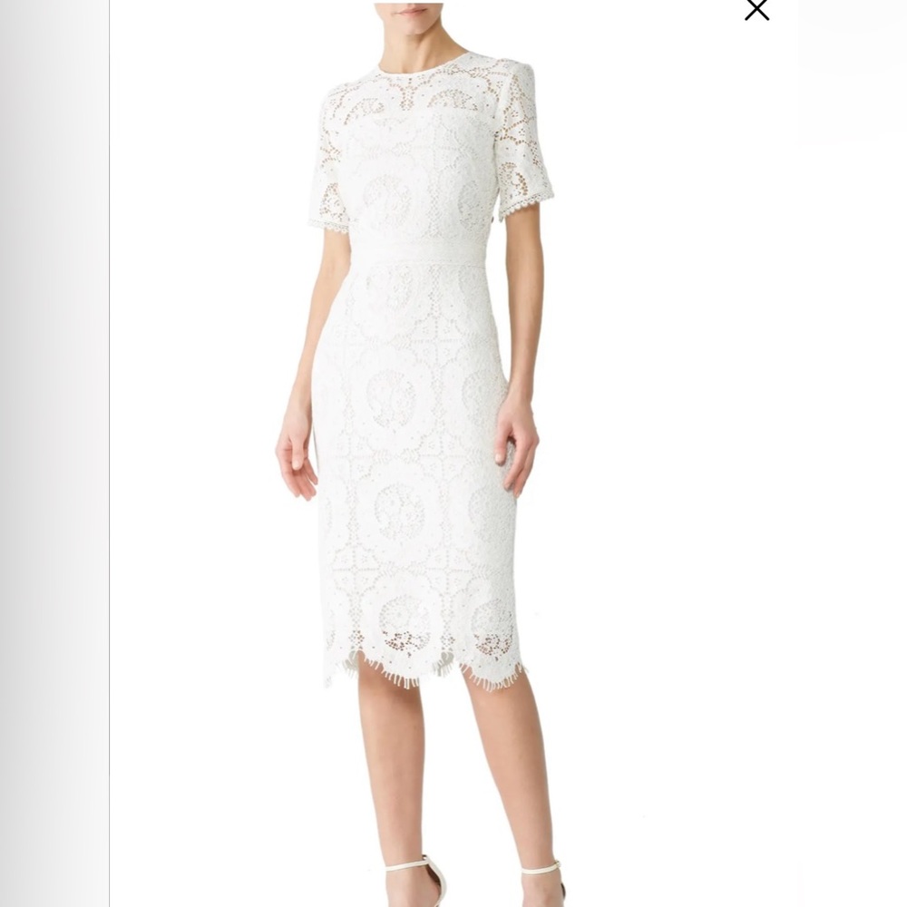 Shoshana white lace dress